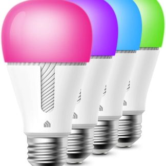 Ampoules connecté TP-LINK Kasa Lot de 4 ampoules intelligentes, ampoule LED WiFi à intensité variable, couleur changeante avec Alexa et Google Home.