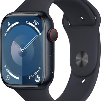 Apple Watch Series 9 [GPS + Cellular 45 mm] Tracker d'activité, applications d'oxygène dans le sang et d'ECG, écran Retina toujours actif