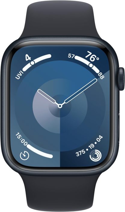 Apple Watch Series 9 [GPS + Cellular 45 mm] Tracker d'activité, applications d'oxygène dans le sang et d'ECG, écran Retina toujours actif