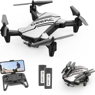 Mini drone avec télécommande de caméra FPV avec maintien d'altitude, mode sans tête, réglage de la vitesse de démarrage à une touche, flips 3D 2 piles