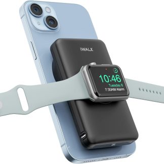 Chargeur iPhone Apple watch | Charge votre iPhone et Apple Watch a même temps sans fil. iWALK MAG-X magnétique sans fil avec chargeur iWatch, charge rapide
