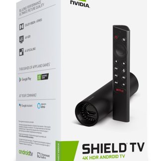 NVIDIA SHIELD Box 4K Android TV HDR | 4K HDR, Dolby Vision-Atmos, AI-enhanced upscaling, GeForce NOW cloud gaming, Google Assistant Built-In avec Alexa.